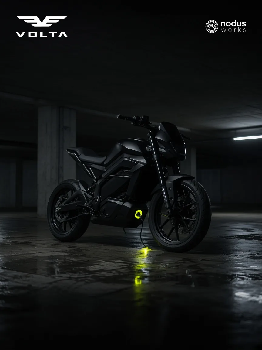 Kampagnenbild Volta Motor × Nodus Works