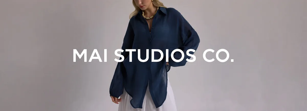 Mai Studios Shopify mağazası ana sayfa görünümü