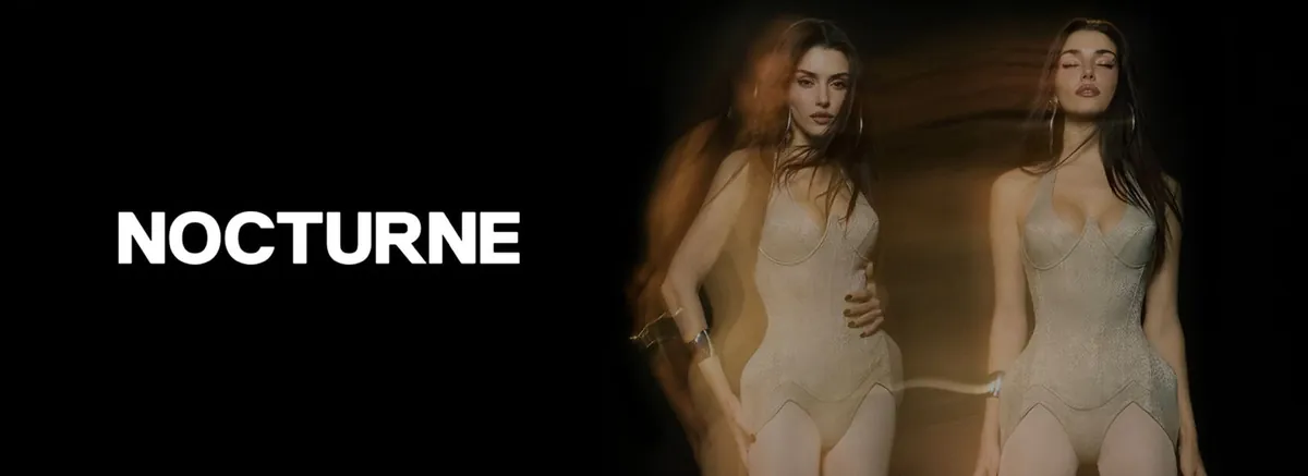 Nocturne Shopify mağazası ana sayfa görünümü