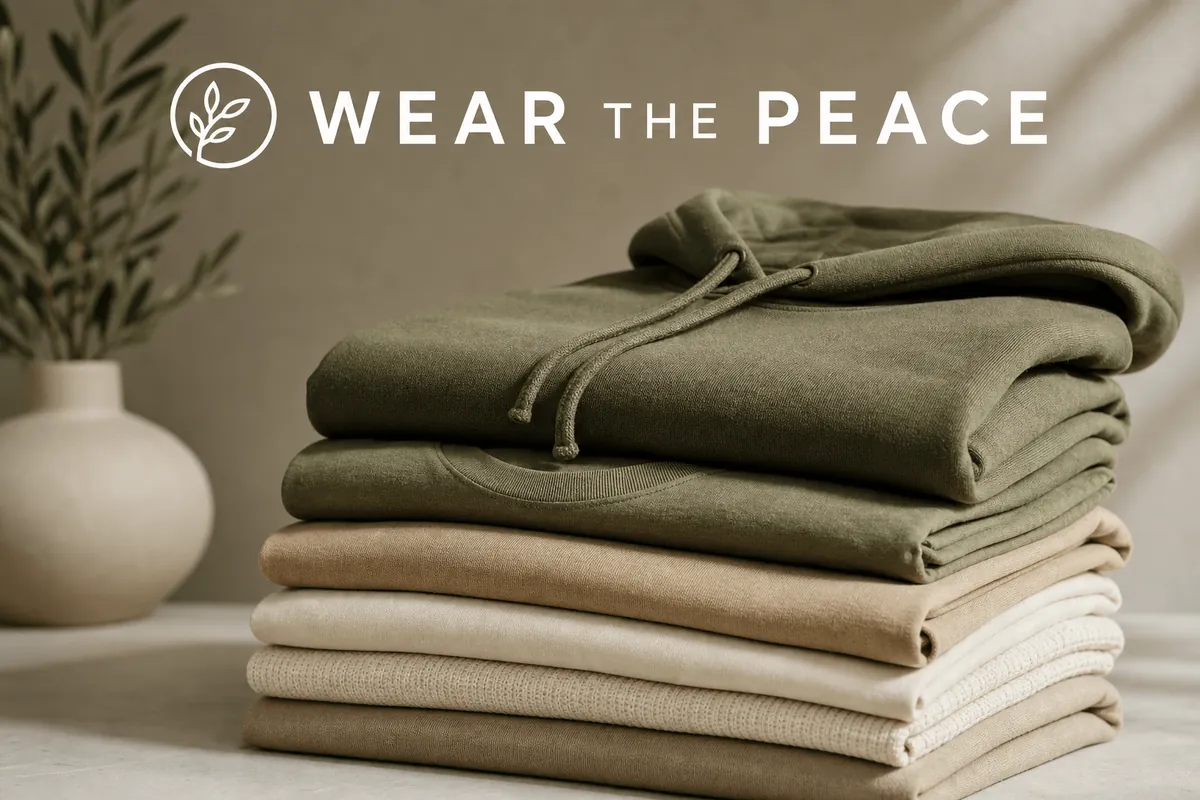 Startseite des Shopify-Shops von Wear the Peace